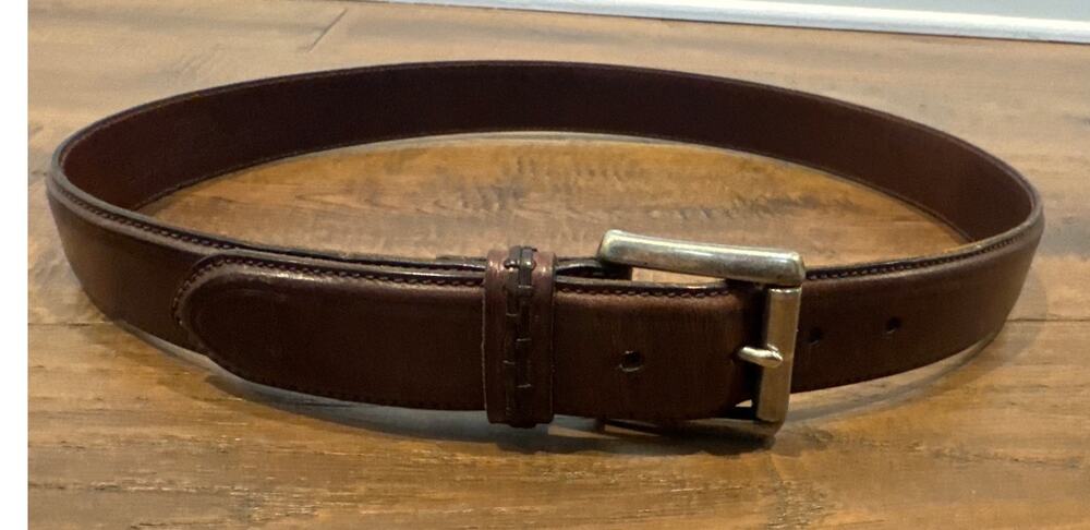 Coach Brown Leather Cowhide Belt Men's Size 36" Classic Designer
